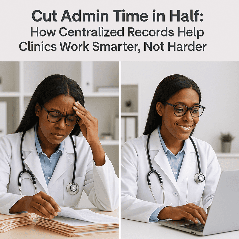 Cut Admin Time in Half: How Centralized Records Help Clinics Work Smarter, Not Harder